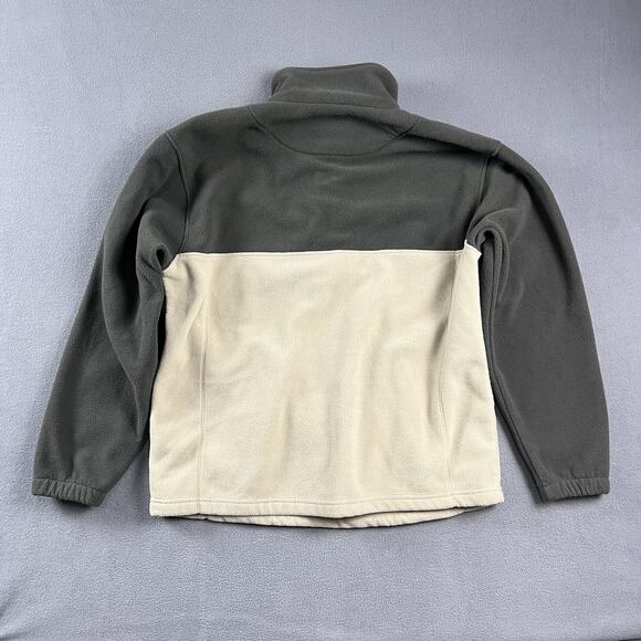 Champion Sweater Mens Medium Beige 1/4 Zip Fleece Athletic Casual Outdoor - Picture 6 of 8